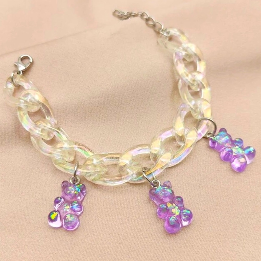 Acrylic Gummy Bear Bracelet